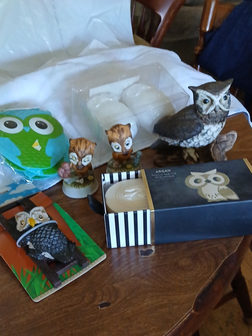 Lot Of Owl Figurines  And Assorted Owl Items